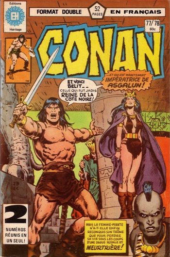 Editions Hritage - 77/78 - Conan le barbare 77 - 78